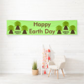 Aarde-dag bomen gepersonaliseerd spandoek (Insitu)