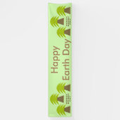 Aarde-dag bomen gepersonaliseerd spandoek (Verticaal)