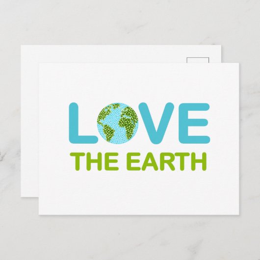 Aarde-dag Briefkaart (Voorkant / Achterkant)