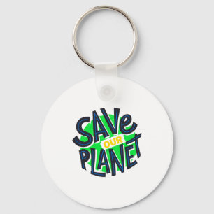 Aarde Dag Elke Dag Ga Groen Ons Planeet Redden Pos Sleutelhanger