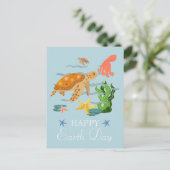 aarde dag elke dag, ga groen, Save Our Planet Briefkaart (Staand voorkant)