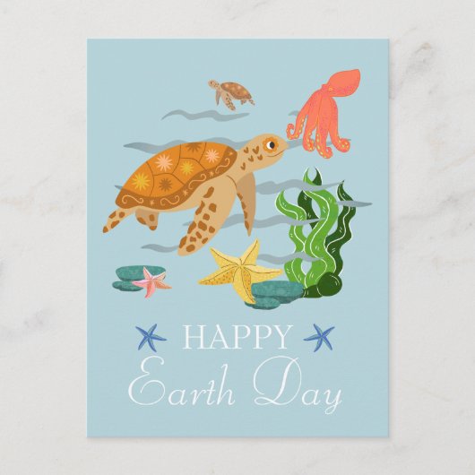 aarde dag elke dag, ga groen, Save Our Planet Briefkaart (Voorkant)