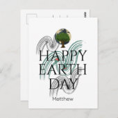 aarde dag elke dag, ga groen, Save Our Planet Briefkaart (Voorkant / Achterkant)