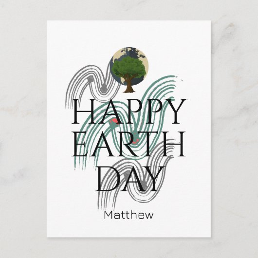 aarde dag elke dag, ga groen, Save Our Planet Briefkaart (Voorkant)