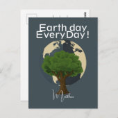 aarde dag elke dag, ga groen, Save Our Planet Briefkaart (Voorkant / Achterkant)