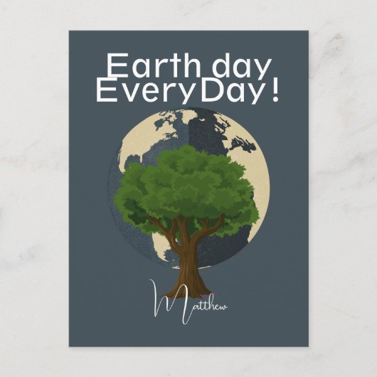 aarde dag elke dag, ga groen, Save Our Planet Briefkaart (Voorkant)