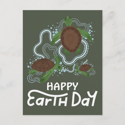 aarde dag elke dag, ga groen, Save Our Planet Briefkaart (Voorkant)