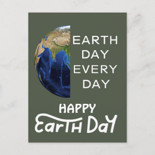 aarde dag elke dag, ga groen, Save Our Planet Briefkaart