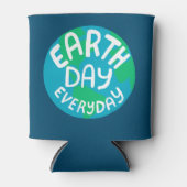 AARDE DAG ELKE DAG, met bedrukte planeet Blikjeskoeler (Voorkant)