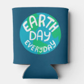 AARDE DAG ELKE DAG, met bedrukte planeet Blikjeskoeler (Achterkant)