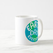 AARDE DAG ELKE DAG, met bedrukte planeet Koffiemok (Voorkant rechts)