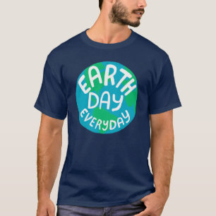 AARDE DAG ELKE DAG, met bedrukte planeet T-shirt