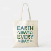 Aarde Dag Elke Dag - Red de Planeet Tote Bag (Achterkant)