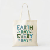 Aarde Dag Elke Dag - Red de Planeet Tote Bag (Voorkant)