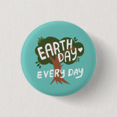 AARDE DAG ELKE DAG RONDE BUTTON 3,2 CM (Voorkant)