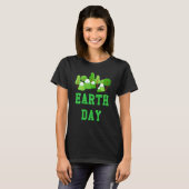 Aarde Dag Groene Boom Aarde Aarde Klimaatveranderi T-shirt (Voorkant volledig)