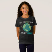 Aarde, dag klimaatverandering bespaart de planeet t-shirt (Voorkant volledig)