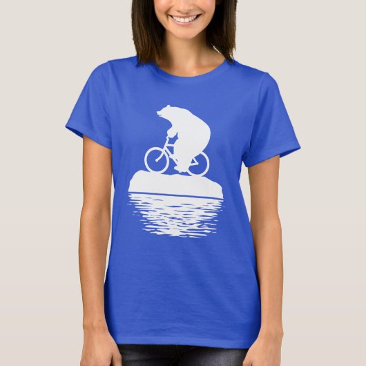 AARDE DAG: Polar Beer Bicycle Women's Tshirt (Voorkant)