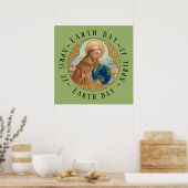 Aarde-dag & Poster van Sint-Franciscus van Assisi (Keuken)