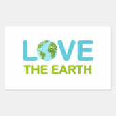 Aarde-dag Rechthoekige Sticker (Voorkant)