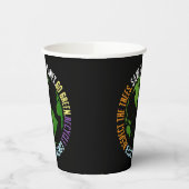 Aarde dag Red de planeet Go Green Papieren Bekers (Links)