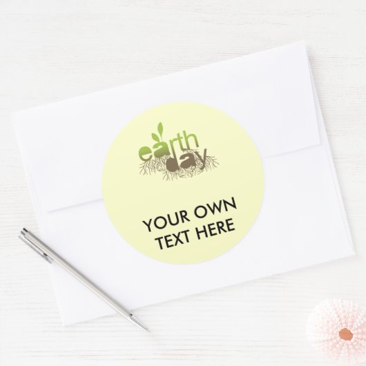 AARDE DAG - RONDE STICKER (Envelop)