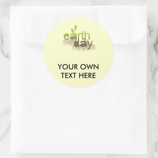 AARDE DAG - RONDE STICKER (Tas)