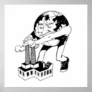 AARDE DAG - Stop verontreiniging Poster