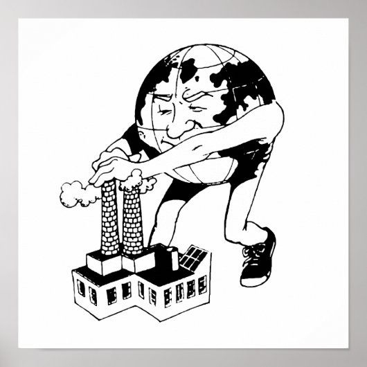 AARDE DAG - Stop verontreiniging Poster (Voorkant)