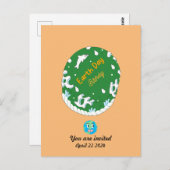 Aarde Dag Verjaardag Aangepast Briefkaart (Voorkant / Achterkant)