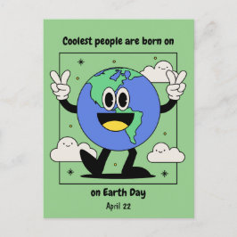 Aarde Dag Verjaardag Geboren op 22 april Aangepast Briefkaart