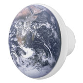 Aarde ~ De blauwe marmer ~ Apollo 17 ~ Nasa ~ Keramische Knop (Rechts)