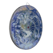 Aarde - de blauwe marmer dartbord (Voorkant Links)