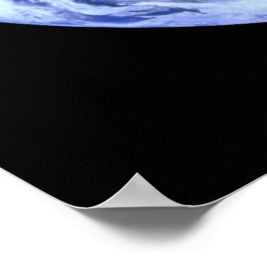 Aarde - de blauwe marmer poster (Hoek)