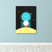 AARDE - De vier elementen Canvas Afdruk (Insitu (Houten vloer))