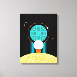 AARDE - De vier elementen Canvas Afdruk