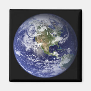 Aarde die de westerne hemisfeer tonen magneet