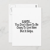 Aarde die je hier niet mag missen briefkaart (Voorkant / Achterkant)