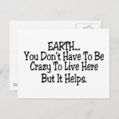 Aarde die je hier niet mag missen briefkaart (Voorkant / Achterkant)