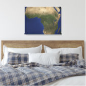 Aarde die landafdekking over Afrika toont Canvas Afdruk (Insitu (Slaapkamer))