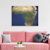 Aarde die landafdekking over Afrika toont Canvas Afdruk (Insitu (Woonkamer))