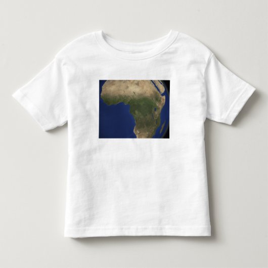 Aarde die landafdekking over Afrika toont Kinder Shirts (Voorkant)
