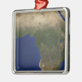 Aarde die landafdekking over Afrika toont Metalen Ornament (Links)