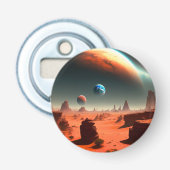 Aarde Dit is Mars Calling, Bottle Open Button Flesopener (Voorkant)