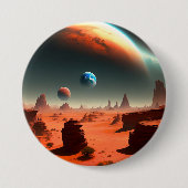 Aarde Dit is Mars Calling, Button Badge (Voorkant)