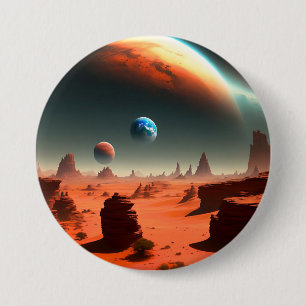 Aarde Dit is Mars Calling, Button Badge
