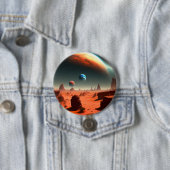 Aarde Dit is Mars Calling, Button Badge (In situ)