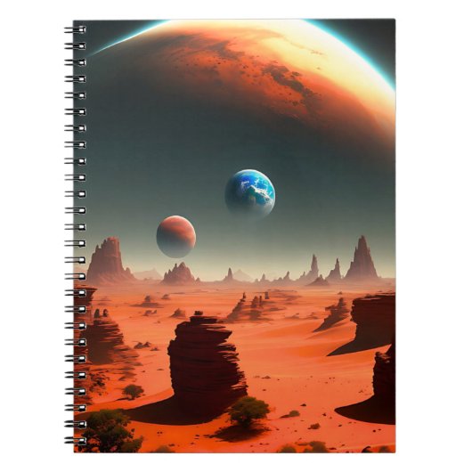 Aarde Dit is Mars Calling, Notitieboek (Voorkant)