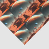 Aarde Dit is Mars Calling, Weefselpapier Tissuepapier (Detail)