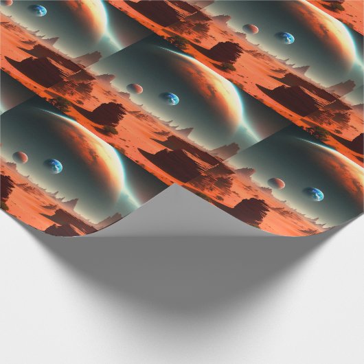 Aarde Dit is Mars-roeping, Verpakking papier (Hoek)